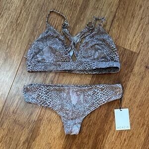 Acacia Swimwear Snake Print Bikini